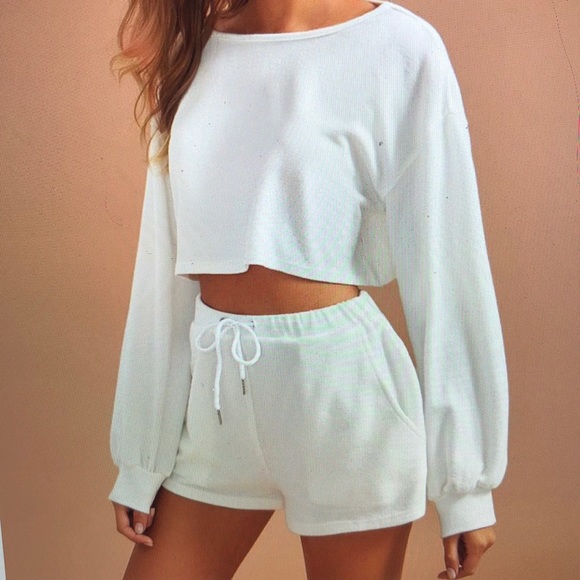 SHEIN Solid Drop Shoulder Set BRAND NEW - Picture 10 of 10